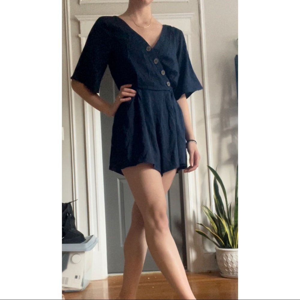 Francescas Navy Blue Romper